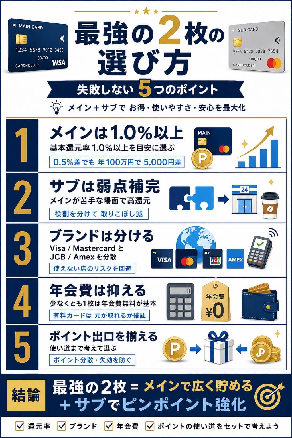 失敗しない最強の2枚の選び方5つのポイント