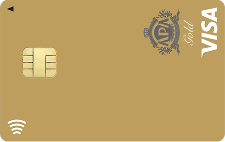 アパゴールドカードVisaのカード券面