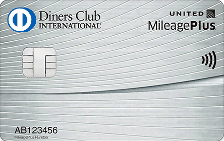 MileagePlus ダイナースクラブカードのカード券面